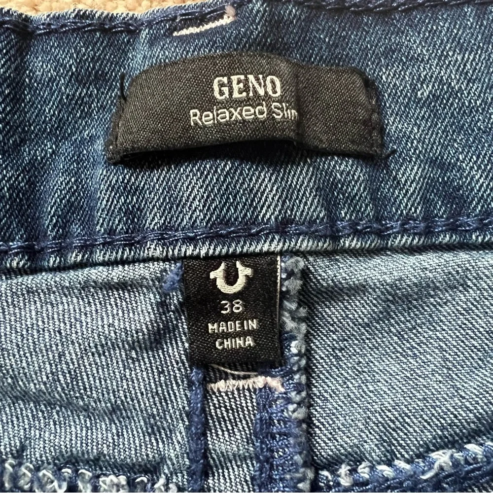 Men’s True Religion Geno Relaxed Slim Jeans Denim Streetwear Casual